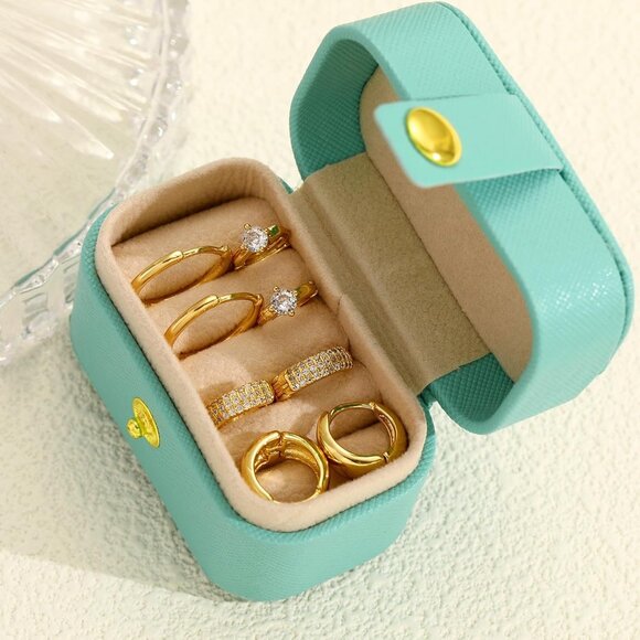 14K Gold Plated Lightweight Earrings Sets for Multiple Piercing Women Hoops - Picture 7 of 9